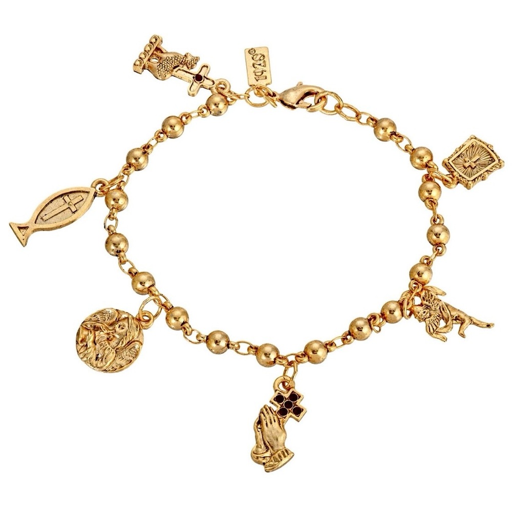 14k gold dipped Vatican library collection bracelet nwt